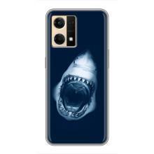 Силіконовий бампер з картинкою звірів для Oppo Reno7 Pro 5G (Пащу Акули)