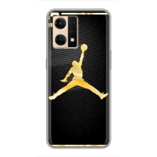 Силіконовый Чохол Nike Air Jordan на Оппо Рено 7 Про (5G) (Джордан 23)