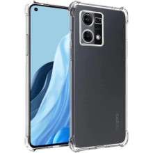 TPU чохол GETMAN Ease logo посилені кути Full Camera для Oppo Reno 7 4G – Прозорий