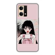 Чехол с персонажами АНИМЕ на Oppo Reno7 4G (Сейлор Марс)