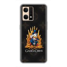 Чехли для Oppo Reno7 4G - Скрудж МакДак Louis Vuitton (PREMIUMPrint) (Король грошей)