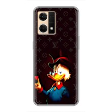 Чехлы для Oppo Reno7 4G - Скрудж МакДак Louis Vuitton (PREMIUMPrint) (Скрудж с бриллиантом)