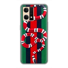 Чохли  GUCCI для OPPO Reno7 4G (AlphaPrint) (Gucci змія)