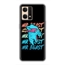 Чехлы Мистер Бист для ОППО Рено7 4G (logo Mr beast)