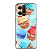 Чохли з фруктами для Oppo Reno7 4G (VPrint) (Кексики)