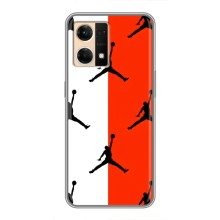 Чохли для Oppo Reno7 4G - з картинкою JORDAN (AlphaPrint) (Лого Джордан)