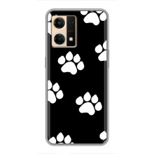 Чохли з собаками для Oppo Reno7 4G (VPrint) (Сліди собаки)