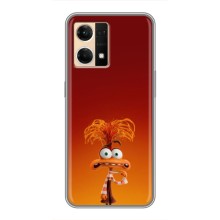 Чехол Головоломка для Oppo Reno7 4G - (AlphaPrint) (Тревожность)