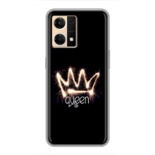 Чехол (Корона на чёрном фоне) для Оппо Рено 7 (4G)