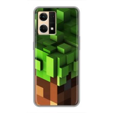 Чохол Майнкрафт на Oppo Reno7 4G (AlphaPrint) Minecraft (текстура Майнкрафт)