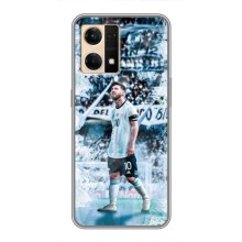 Чехол Месси футболист для Oppo Reno7 4G (Месси в Аргентине)