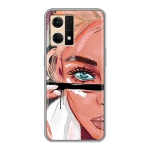 Чохол з друком для Oppo Reno7 4G - (Мода) (AlphaPrint) (Макіяж)