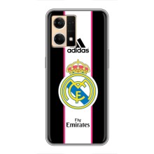 Чехол для Oppo Reno7 4G с принтом (Лого Real Madrid)