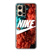 Чохол для Oppo Reno7 4G - з принтом Найк (AlphaPrint) (Димчастий найк)