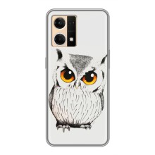 Чохол з пташками на Oppo Reno7 4G (VPrint) (Мила Сова)