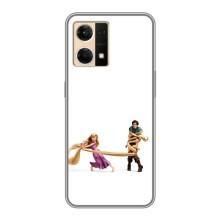 Чехол Рапунцель для Oppo Reno7 4G (Рапунцель и Флин)