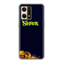 Чохол з мультфільмом Шрек на Oppo Reno7 4G – Шрек лого