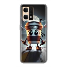 Чохол з мемом Тралалело тралала на Oppo Reno7 4G (Капучіно асасіно)