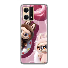 Чехол с Лабубу на Oppo Reno7 4G (Игрушка Лабубу)