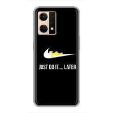 Чехол с логотипом Найк на Oppo Reno7 4G (Nike just do it)
