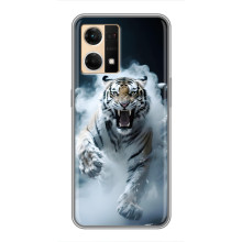Чохол з картинкою 'Хижаки' для Oppo Reno7 4G – Тигр