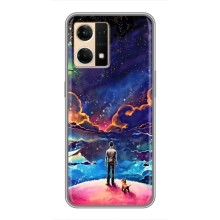 Космічні Чохли для OPPO Reno7 4G (VPrint) (Вид Галактики)