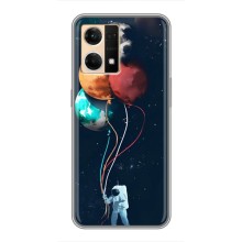 Космічні Чохли для OPPO Reno7 4G (VPrint) (Планети кульки)