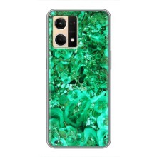 Мраморний чехол на Oppo Reno7 4G (VPrint) (Салатовий Мрамор)