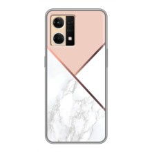Мраморний чехол на Oppo Reno7 4G (VPrint) (Тройний мрамор)