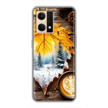 Чохол з унікальним дизайном 'Осінь з кавою' для Oppo Reno7 4G – Осінньо-зимове кава