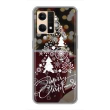 Різдвяні Чохли для Oppo Reno7 4G (VPrint) (Ялинка яскрава)