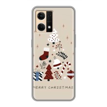 Різдвяні Чохли для Oppo Reno7 4G (VPrint) (Merry Christmas)