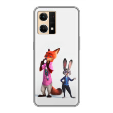 Силіконовий чохол з принтом Зоотрополіс для Oppo Reno7 4G – Джуді і Нік