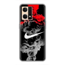 Силіконовый Чохол на Oppo Reno7 4G з картинкою НАЙК (Nike дим)