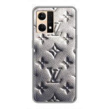 Текстурный Чехол Louis Vuitton для Оппо Рено 7 (4G) (Бежевый ЛВ)