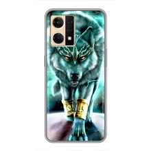 Захисні чохли для OPPO Reno7 4G (AlphaPrint) (ХІТ продаж) ВОВК (Яскравий вовк)