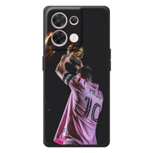 Чохол Мессі футболіст для OPPO Reno 8 5G – Мессі з кубком