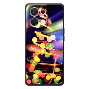 Чехол Новогодняя Елка на OPPO Reno 8 5G – Гирлянды