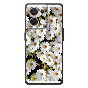 Чехол с ромашками на OPPO Reno 8 5G – Рамка в ромашках