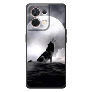Чехол с Волком на OPPO Reno 8 5G – Волк и луна