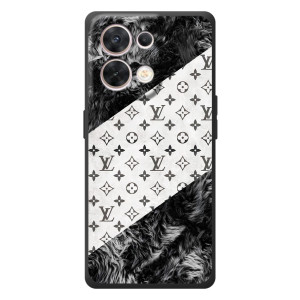 Чехол Стиль Louis Vuitton на OPPO Reno 8 5G (LV на белом)