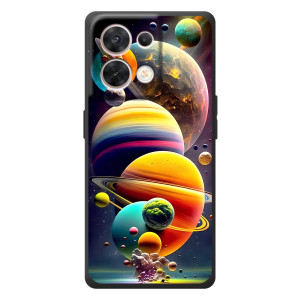 Чехол (ТПУ) с планетами на OPPO Reno 8 5G – Солнечна система