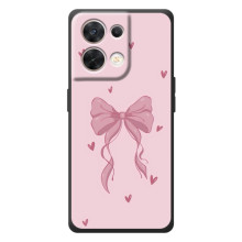 Чохол банти для OPPO Reno 8 5G – Бант на рожевому