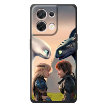Чехол как приручить дракона на OPPO Reno 8 5G – Гикавка и Астрид