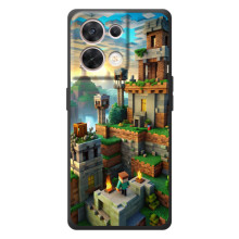 Чохол з картинками Майнкрафт для 

ОРО Reno 8 5G – Місто Майнкрафт