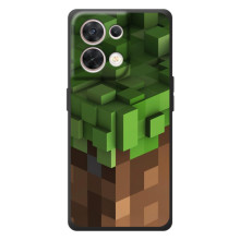 Чохол з картинками Майнкрафт для 

ОРО Reno 8 5G – Піксельний Майнкрафт
