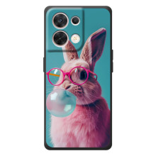 Чехол с принтом стильные животные для 

ОПО Reno 8 5G 
 – Кролик в очках