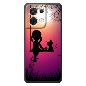 Девчачий Чехол для OPPO Reno 8 5G – На качели