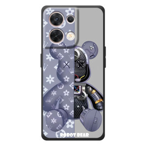 Силиконовый чехол для OPPO Reno 8 5G (Медведь Louis Vuitton)