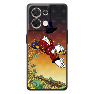 Силиконовый чехол для OPPO Reno 8 5G (Скрудж Луи Виттон)
